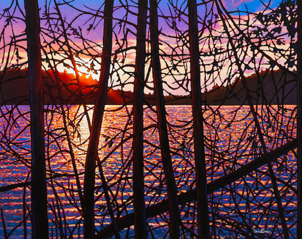 Day's End, Trapper's Trail 38" by 47.5" and 48" by 60" Diptych