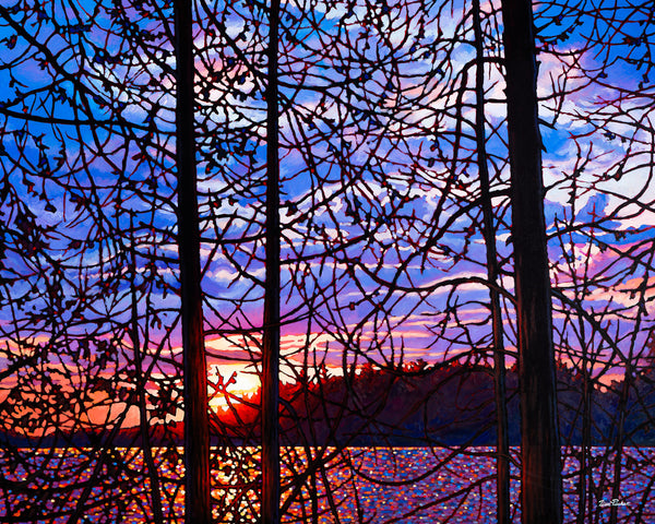 Night Falls, Algoma 38" by 47.5" and 48" by 60" Diptych